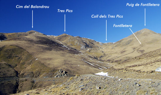 Panoràmica de part del recorregut