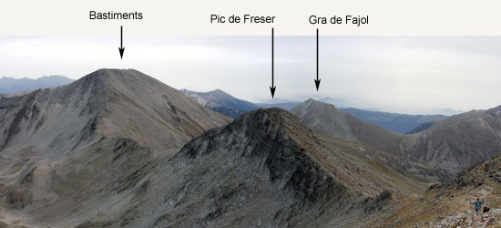 Vista des del pic de l'infern Vista des del pic de l'infern