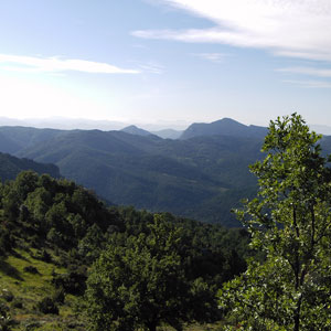 Mirant al sud des del cingle blanc