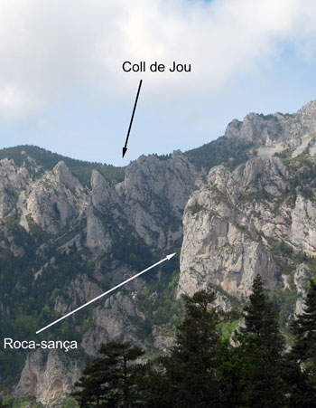 Camí de descens de Coll de Jou Camí de descens de Coll de Jou