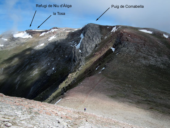 Descendint a la Colladeta de Comabella Descendint a la Colladeta de Comabella