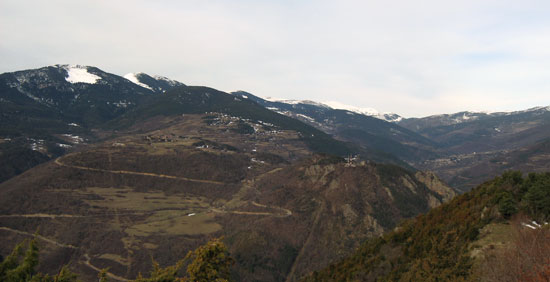 Vista des del Collet d'Ardena